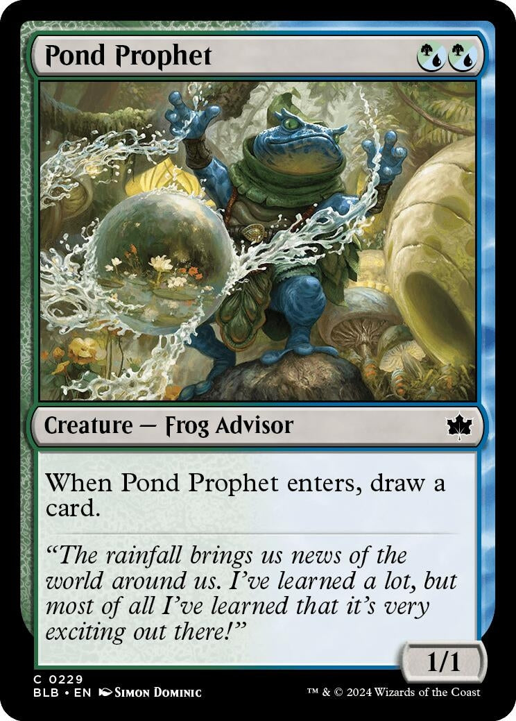 Image for Pond Prophet (Bloomburrow) (229) - Magic: The Gathering