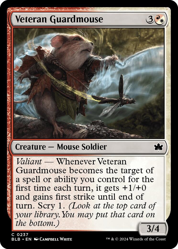 Image for Veteran Guardmouse (Bloomburrow) (237) - Magic: The Gathering