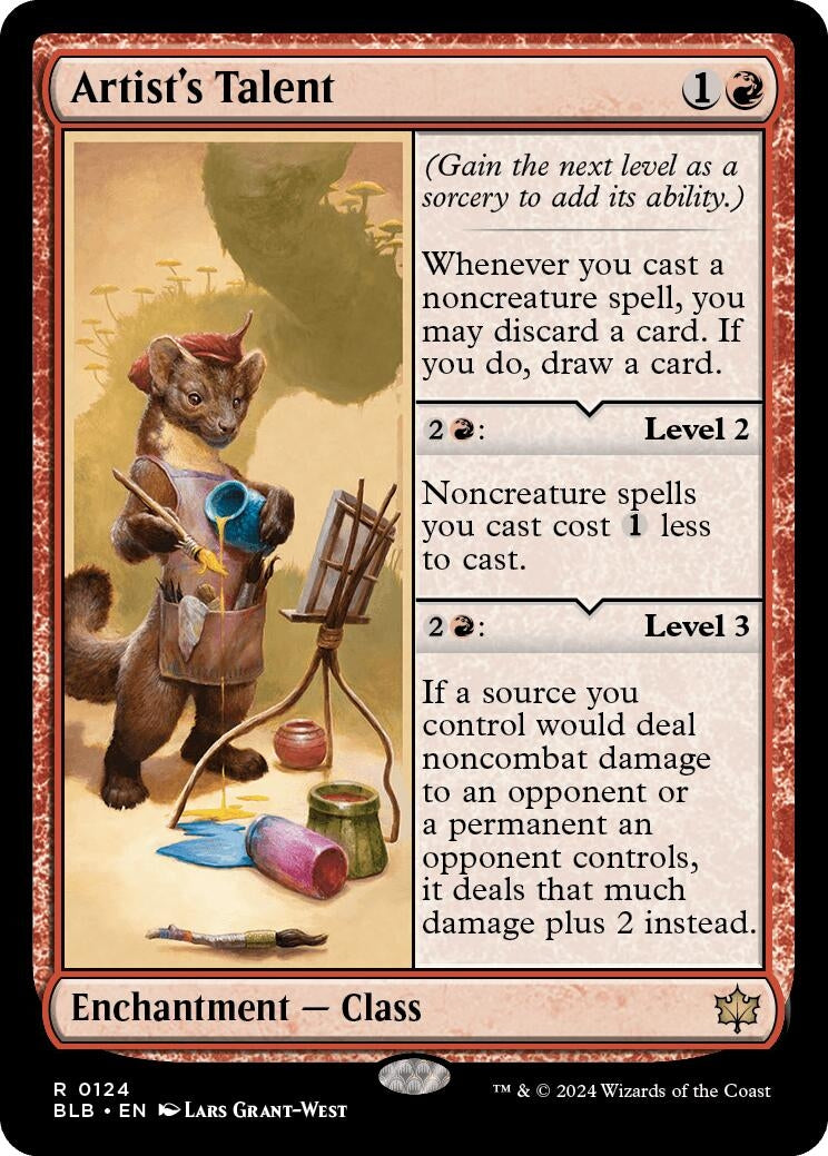 Image for Artist's Talent (Bloomburrow) (124) - Magic: The Gathering