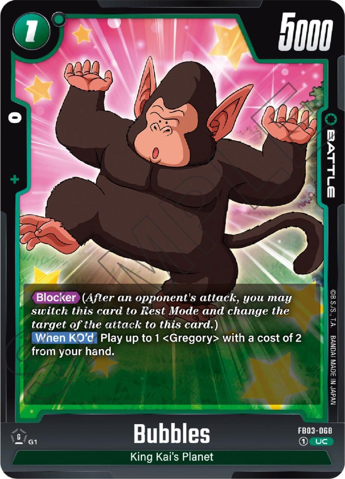 Image for Bubbles (Raging Roar) (FB03-068) - Dragon Ball Super: Fusion World