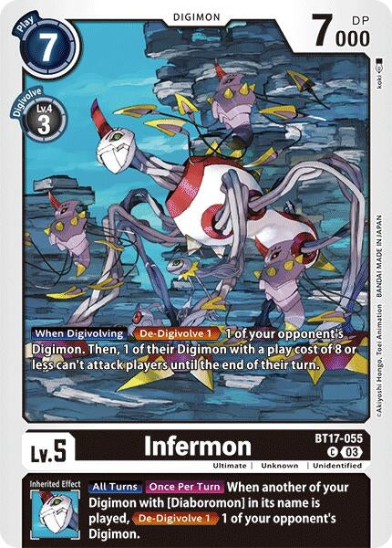 Image for Infermon (BT17) (BT17-055 C) - Digimon Card Game