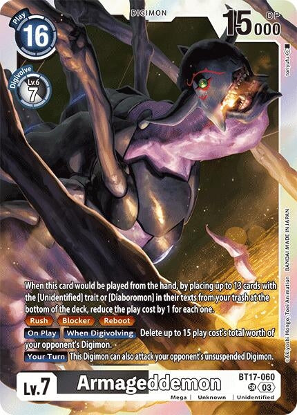 Image for Armageddemon (BT17) (BT17-060 SR) - Digimon Card Game