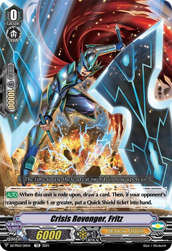 Image for Crisis Revenger, Fritz (DZ-PS02: Premium Deckset “Revenger”) (DZ-PS02/011EN) - Cardfight Vanguard