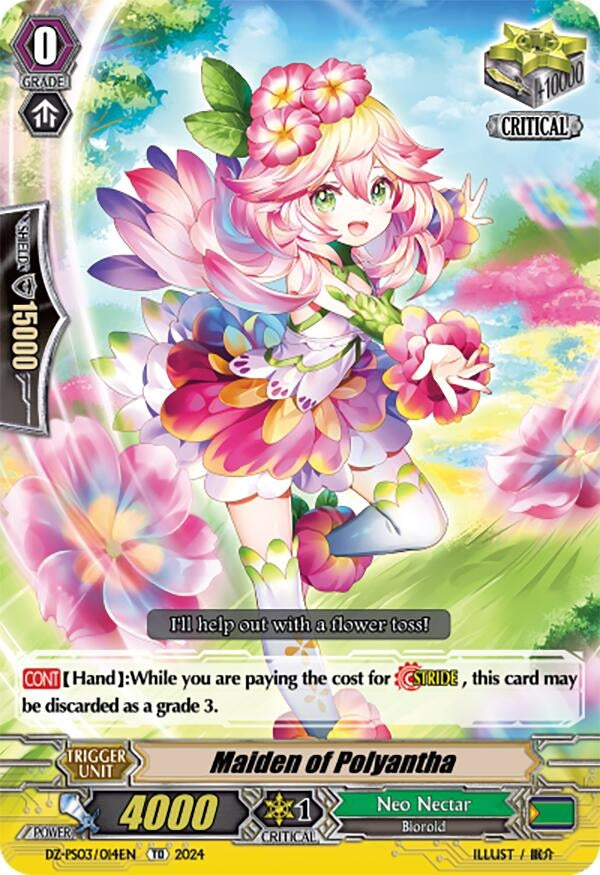 Image for Maiden of Polyantha (DZ-PS03: Premium Deckset “Musketeer”) (DZ-PS03/014EN) - Cardfight Vanguard