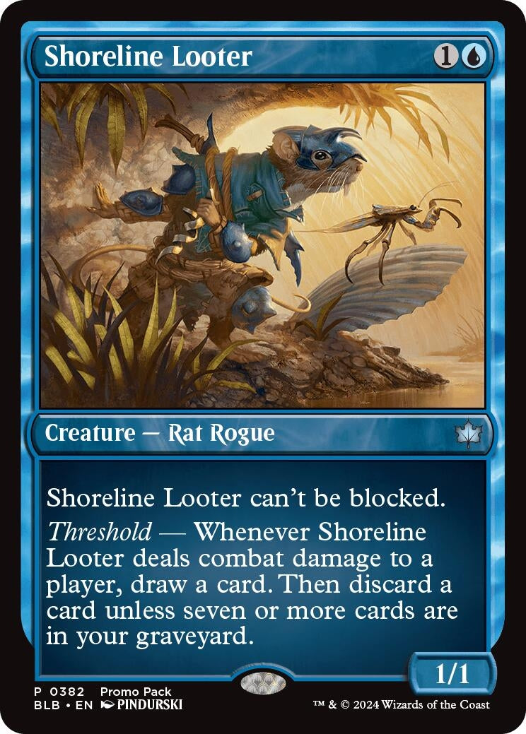 Image for Shoreline Looter (Promo Pack: Bloomburrow) (382) - Magic: The Gathering