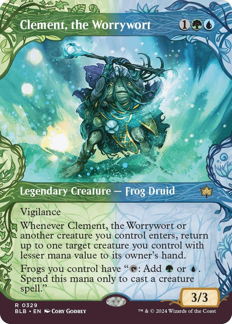Image for Clement, the Worrywort (Showcase) (Bloomburrow) (329) - Magic: The Gathering