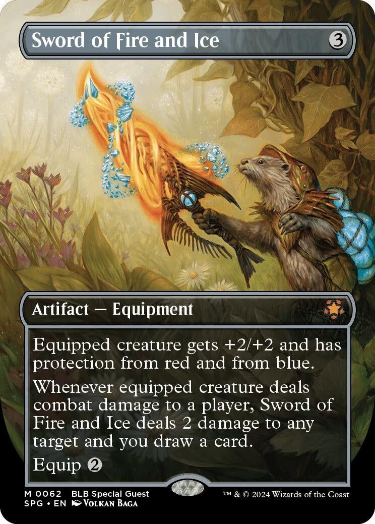 Image for Sword of Fire and Ice (Borderless) (Special Guests) (62) - Magic: The Gathering