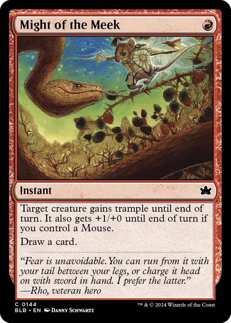 Image for Might of the Meek (Bloomburrow) (144) - Magic: The Gathering