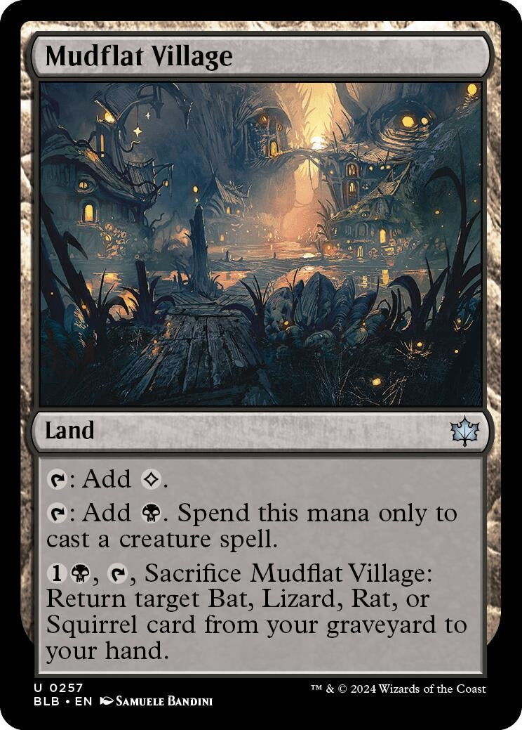 Image for Mudflat Village (Bloomburrow) (257) - Magic: The Gathering