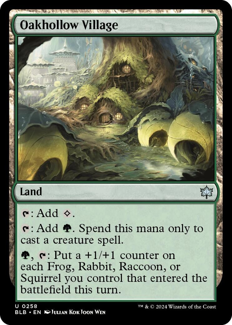 Image for Oakhollow Village (Bloomburrow) (258) - Magic: The Gathering