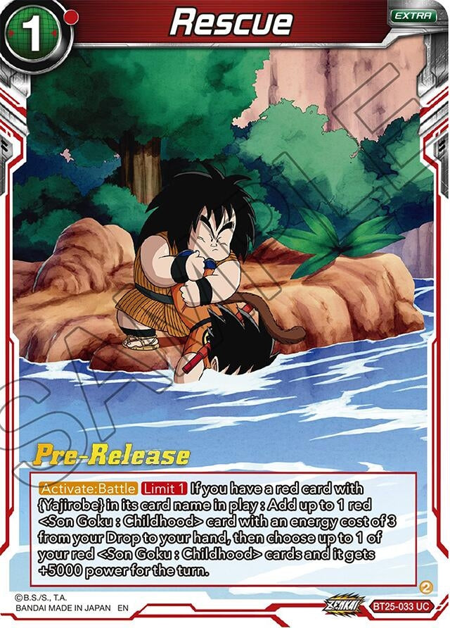 Image for Rescue (Legend of the Dragon Balls Pre-Release Cards) (BT25-033) - Dragon Ball Super: Masters