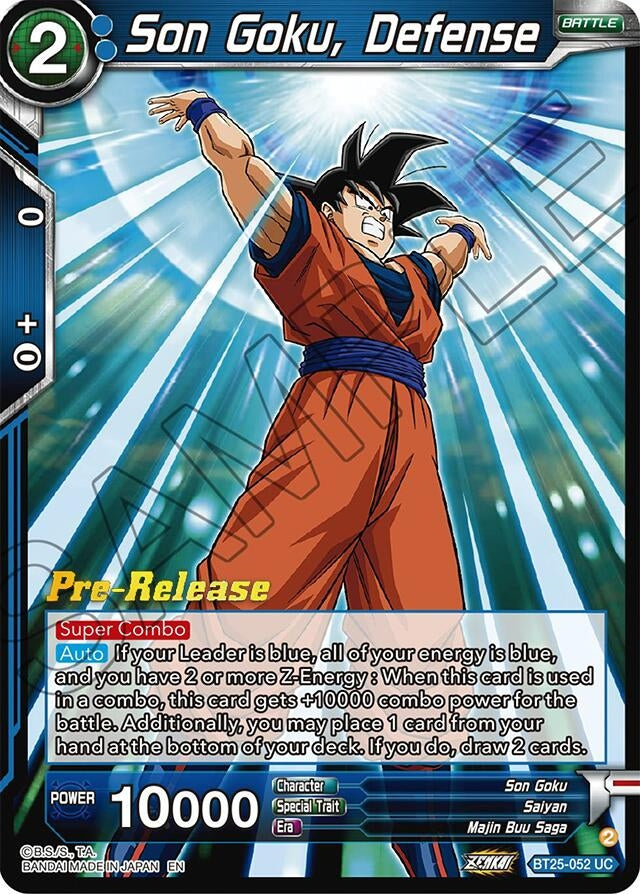 Image for Son Goku, Defense (Legend of the Dragon Balls Pre-Release Cards) (BT25-052) - Dragon Ball Super: Masters