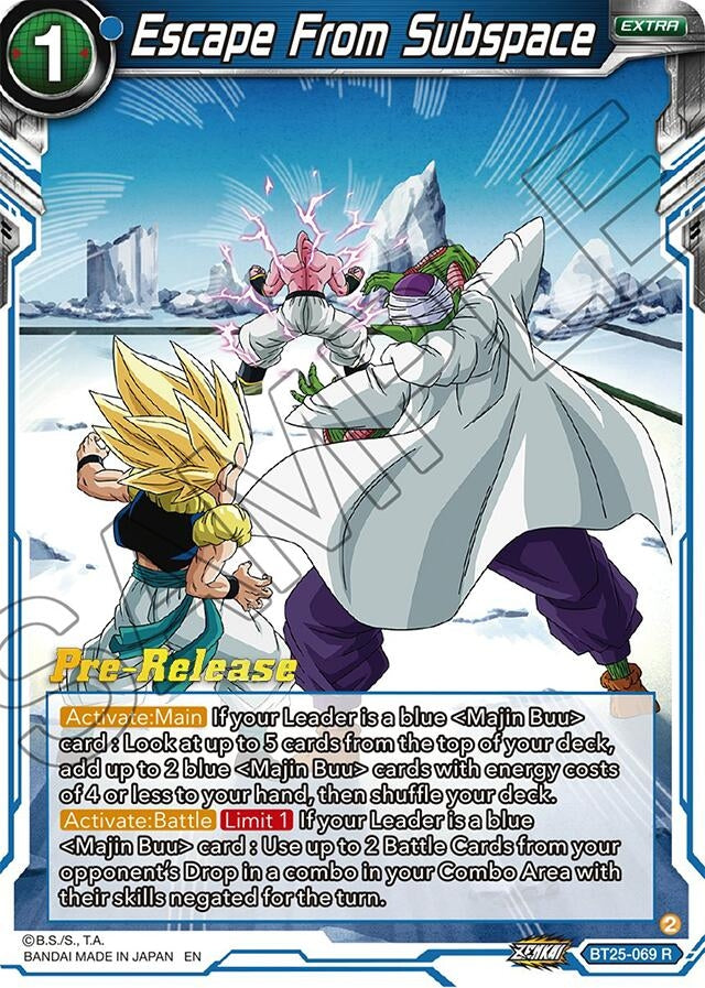 Image for Escape From Subspace (Legend of the Dragon Balls Pre-Release Cards) (BT25-069) - Dragon Ball Super: Masters