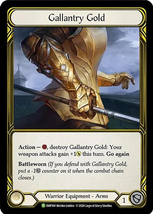 Image for Gallantry Gold (Golden) - FAB104 (Flesh and Blood: Promo Cards) (FAB104) - Flesh and Blood TCG
