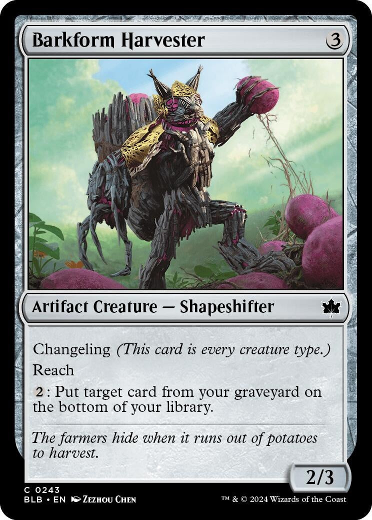 Image for Barkform Harvester (Bloomburrow) (243) - Magic: The Gathering