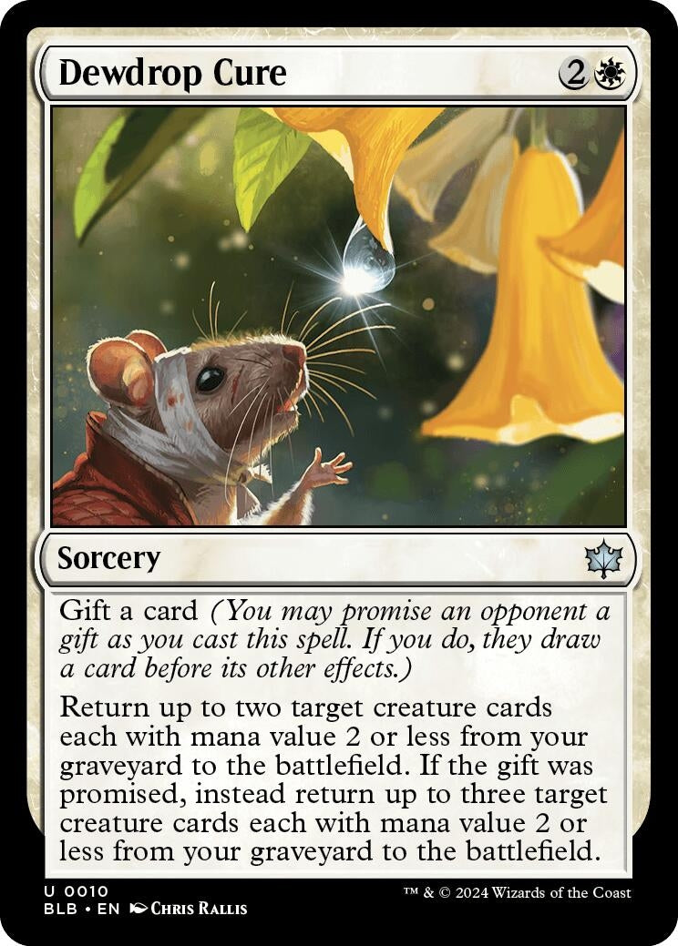 Image for Dewdrop Cure (Bloomburrow) (10) - Magic: The Gathering