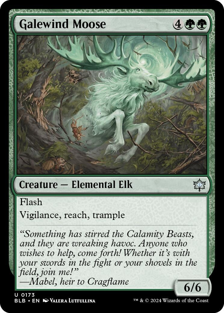 Image for Galewind Moose (Bloomburrow) (173) - Magic: The Gathering