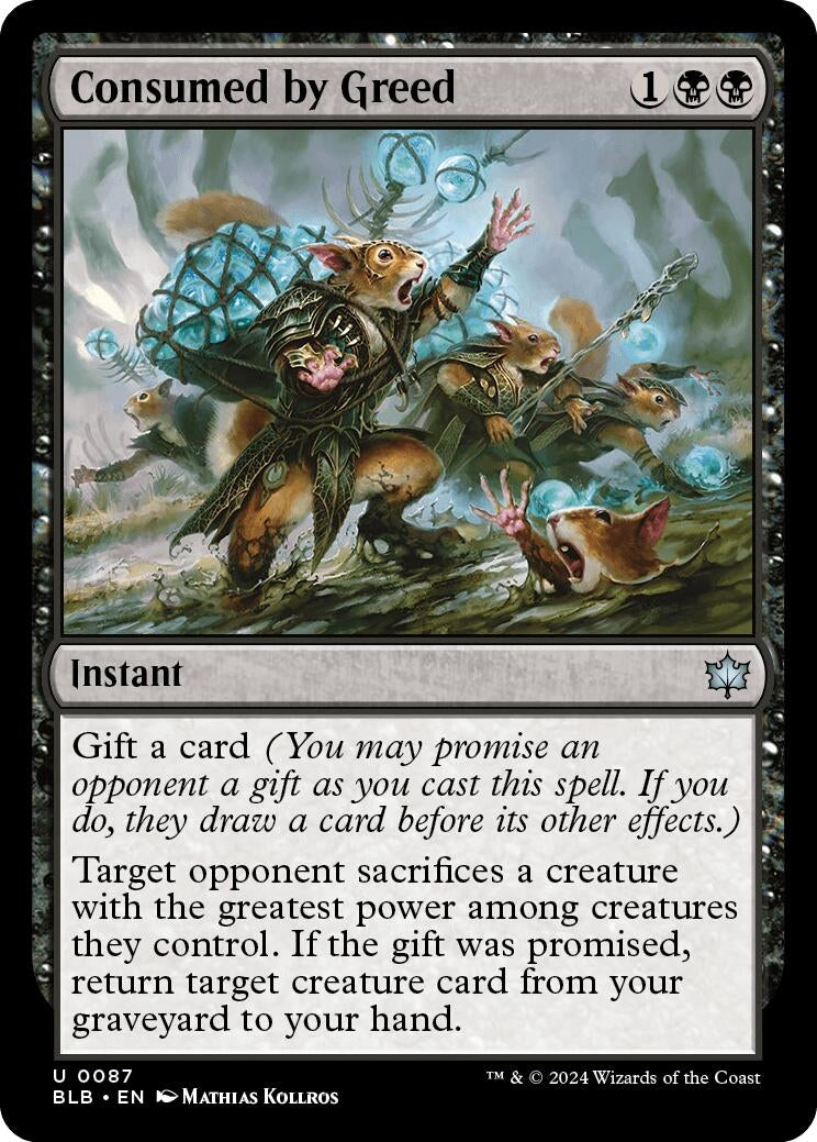 Image for Consumed by Greed (Bloomburrow) (87) - Magic: The Gathering