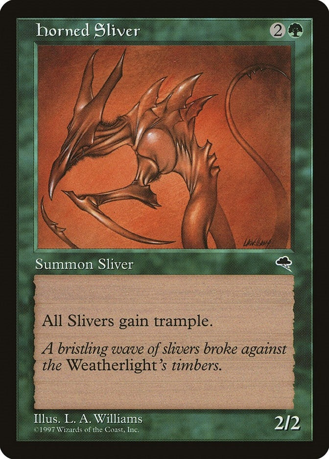 Image for Horned Sliver (Tempest) (234) - Magic: The Gathering