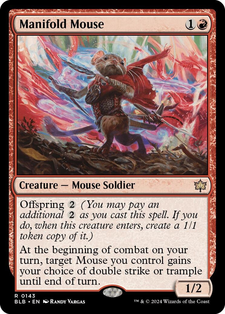 Image for Manifold Mouse (Bloomburrow) (143) - Magic: The Gathering