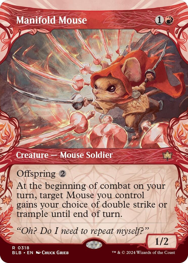Image for Manifold Mouse (Showcase) (Bloomburrow) (318) - Magic: The Gathering