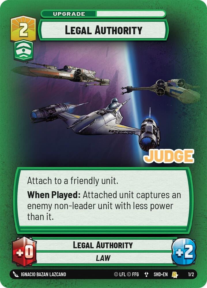 Image for Legal Authority (Judge Promos) (1/2) - Star Wars: Unlimited