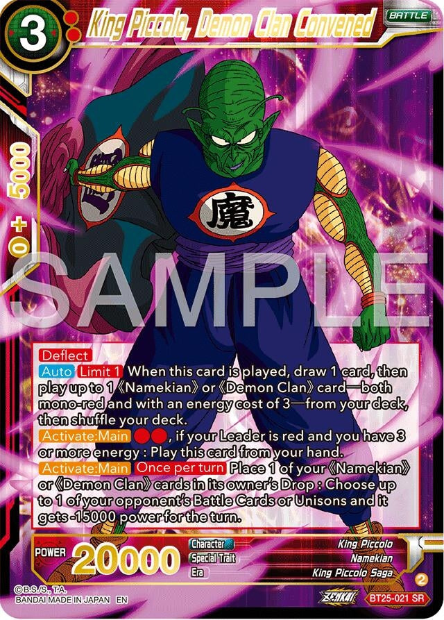 Image for King Piccolo, Demon Clan Convened (Legend of the Dragon Balls) (BT25-021) - Dragon Ball Super: Masters