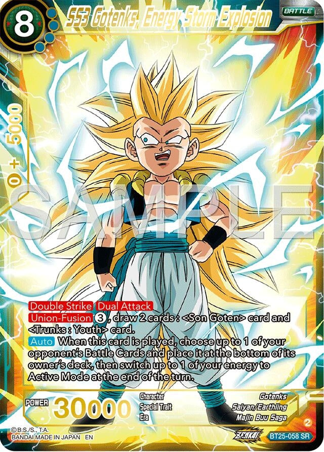 Image for SS3 Gotenks, Energy Storm Explosion (Legend of the Dragon Balls) (BT25-058) - Dragon Ball Super: Masters