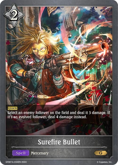 Image for Surefire Bullet (GFB01: Guide to Glory) (GFB01b-034EN) - Shadowverse: Evolve
