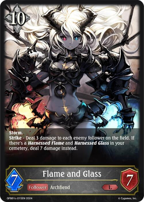 Image for Flame and Glass (GFB01: Guide to Glory) (GFB01c-015EN) - Shadowverse: Evolve