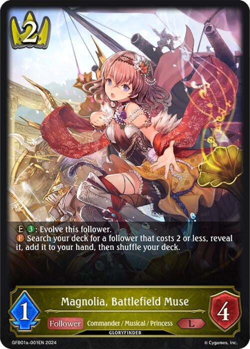 Image for Magnolia, Battlefield Muse (GFB01: Guide to Glory) (GFB01a-001EN) - Shadowverse: Evolve