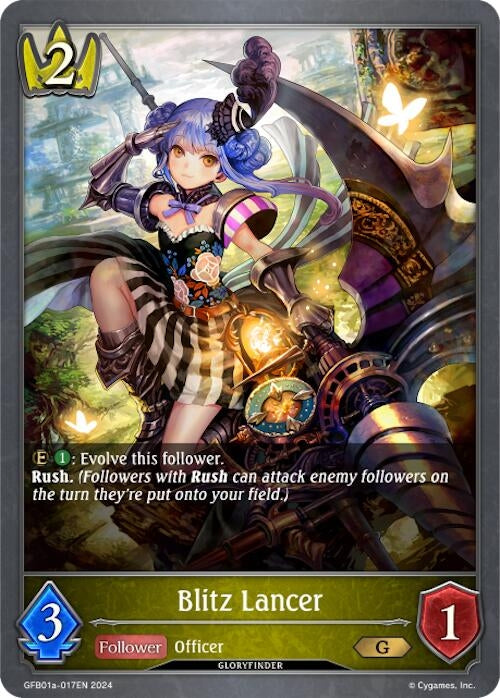 Image for Blitz Lancer (GFB01: Guide to Glory) (GFB01a-017EN) - Shadowverse: Evolve