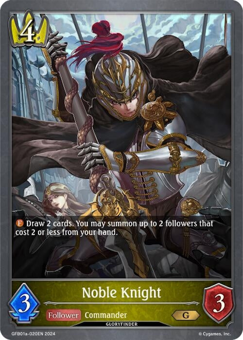 Image for Noble Knight (GFB01: Guide to Glory) (GFB01a-020EN) - Shadowverse: Evolve