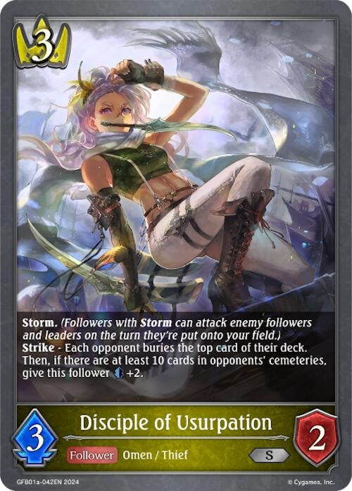 Image for Disciple of Usurpation (GFB01: Guide to Glory) (GFB01a-042EN) - Shadowverse: Evolve