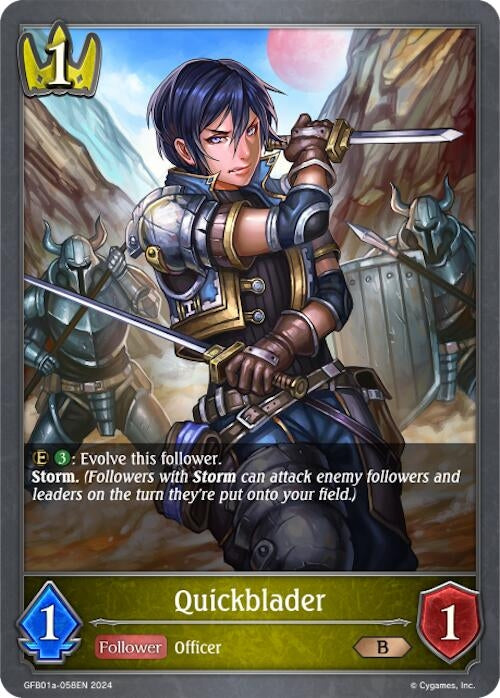 Image for Quickblader (GFB01: Guide to Glory) (GFB01a-058EN) - Shadowverse: Evolve