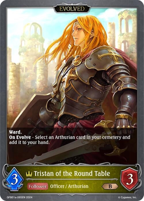Image for Tristan of the Round Table (Evolved) (GFB01: Guide to Glory) (GFB01a-065EN) - Shadowverse: Evolve