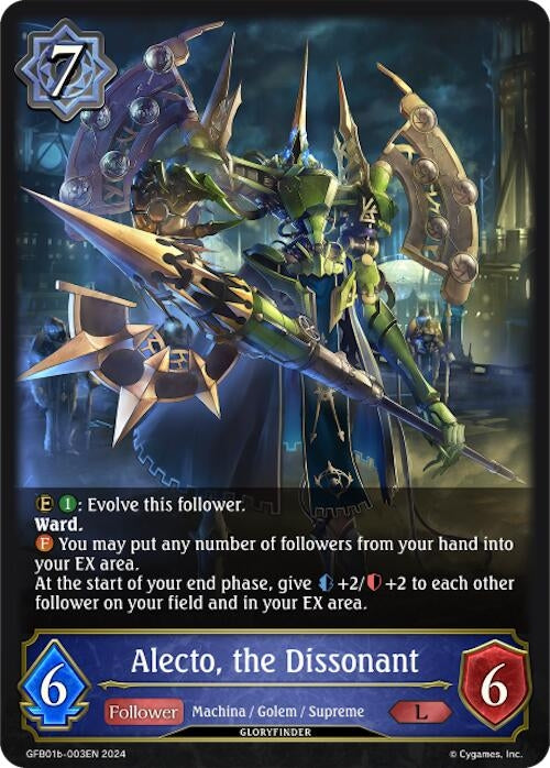 Image for Alecto, the Dissonant (GFB01: Guide to Glory) (GFB01b-003EN) - Shadowverse: Evolve
