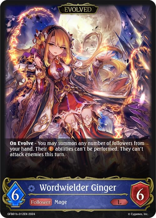 Image for Worldwielder Ginger (Evolved) (GFB01: Guide to Glory) (GFB01b-012EN) - Shadowverse: Evolve