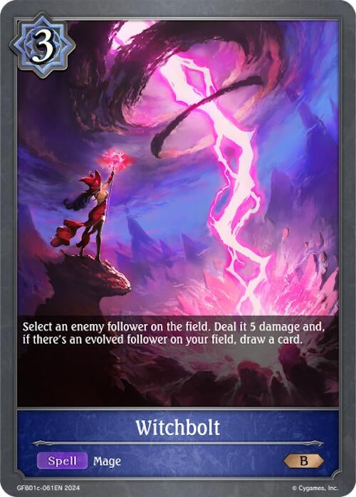 Image for Witchbolt (GFB01: Guide to Glory) (GFB01c-061EN) - Shadowverse: Evolve