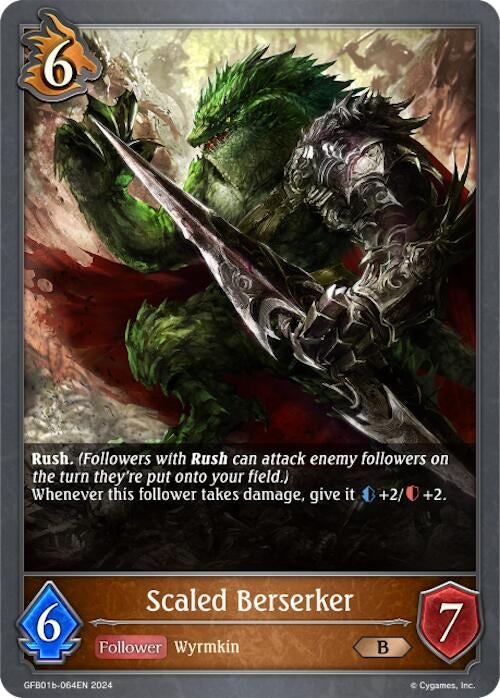 Image for Scaled Berserker (GFB01: Guide to Glory) (GFB01b-064EN) - Shadowverse: Evolve