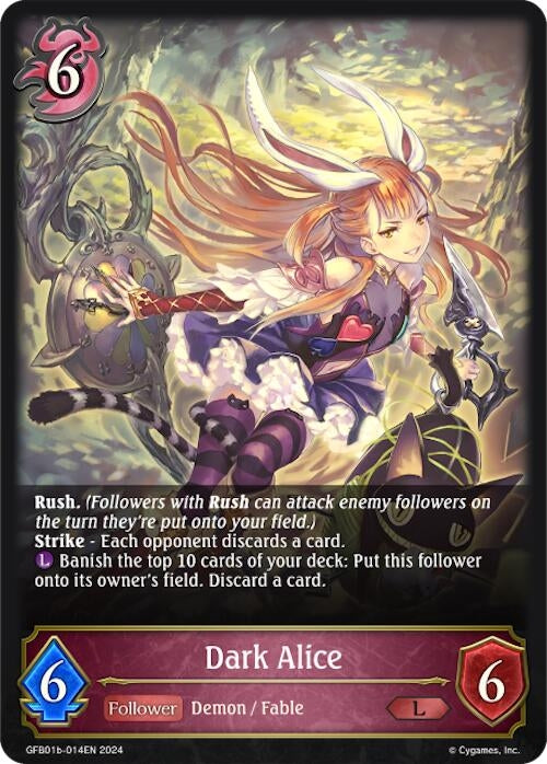 Image for Dark Alice (GFB01: Guide to Glory) (GFB01b-014EN) - Shadowverse: Evolve