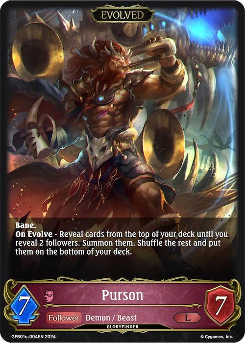 Image for Purson (Evolved) (GFB01: Guide to Glory) (GFB01c-004EN) - Shadowverse: Evolve