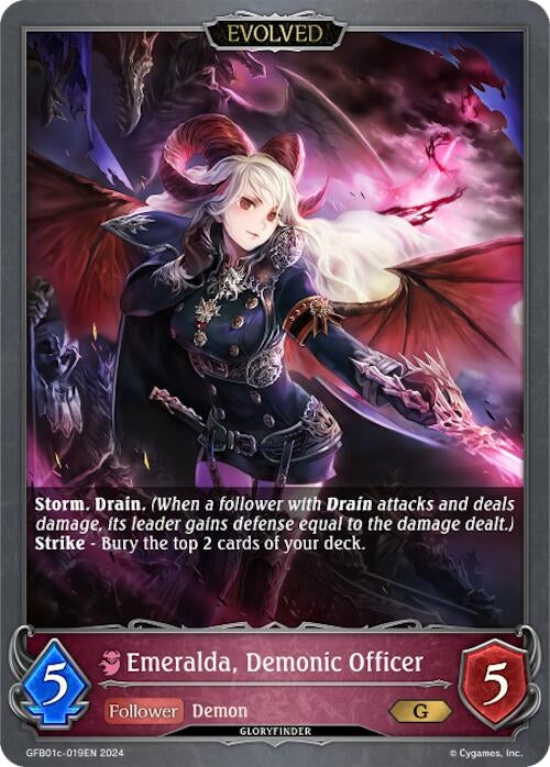 Image for Emeralda, Demonic Officer (Evolved) (GFB01: Guide to Glory) (GFB01c-019EN) - Shadowverse: Evolve