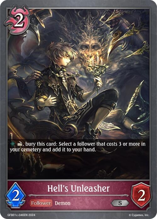 Image for Hell's Unleasher (GFB01: Guide to Glory) (GFB01c-046EN) - Shadowverse: Evolve