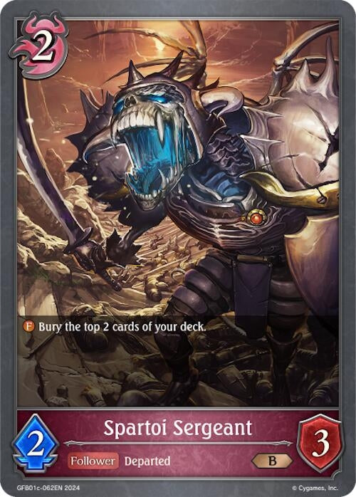 Image for Spartoi Sergeant (GFB01: Guide to Glory) (GFB01c-062EN) - Shadowverse: Evolve
