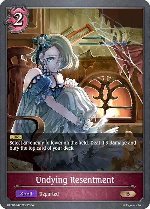 Image for Undying Resentment (GFB01d-062EN) (GFB01: Guide to Glory) (GFB01d-062EN) - Shadowverse: Evolve