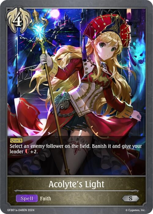 Image for Acolyte's Light (GFB01a-048EN) (GFB01: Guide to Glory) (GFB01a-048EN) - Shadowverse: Evolve