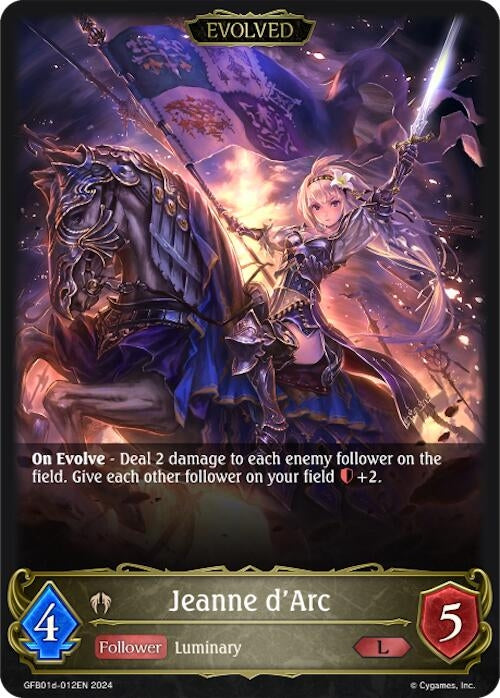 Image for Jeanne d'Arc (Evolved) (GFB01: Guide to Glory) (GFB01d-012EN) - Shadowverse: Evolve