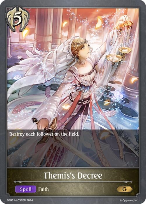 Image for Themis's Decree (GFB01: Guide to Glory) (GFB01d-031EN) - Shadowverse: Evolve