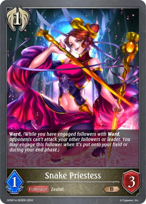 Image for Snake Priestess (GFB01: Guide to Glory) (GFB01d-063EN) - Shadowverse: Evolve